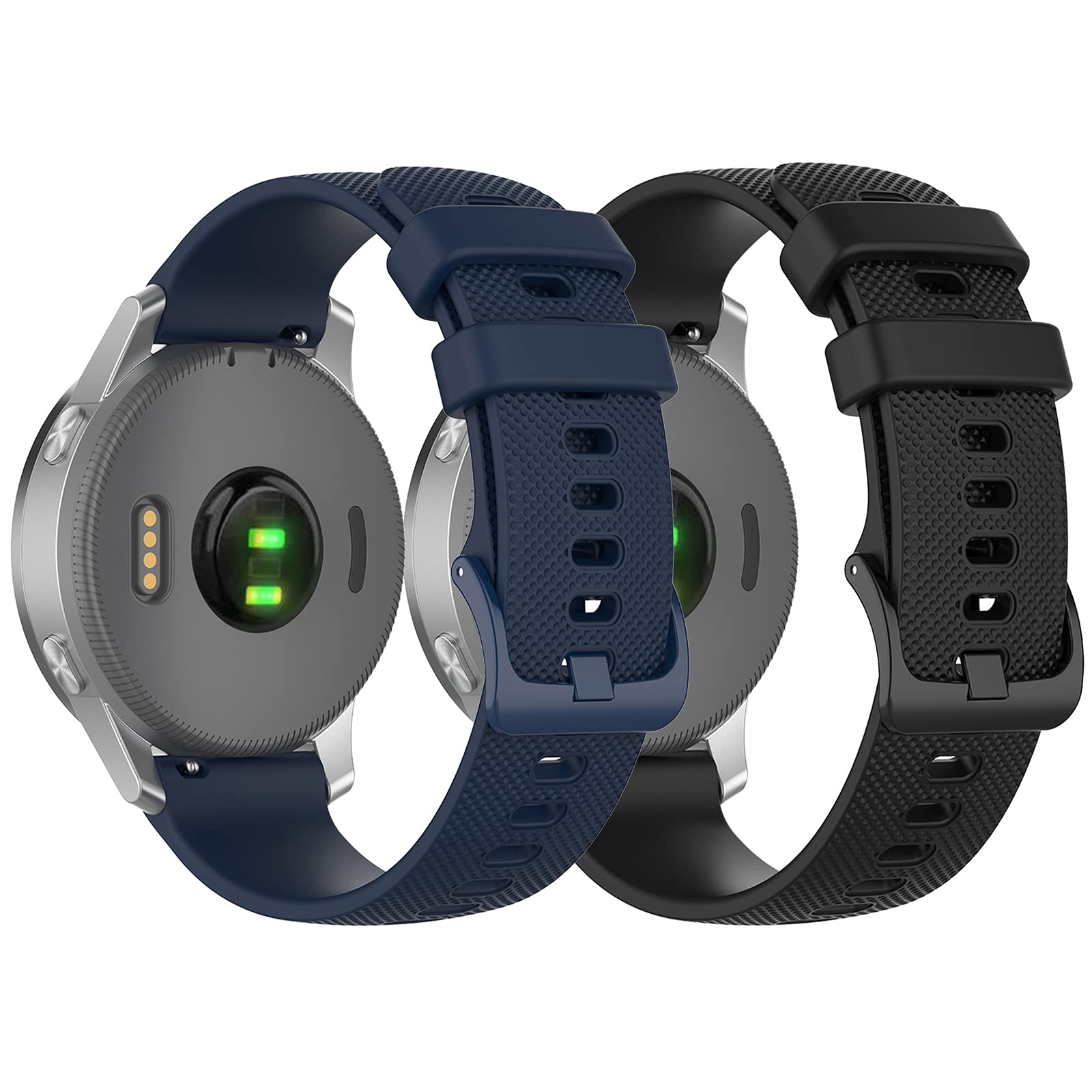 Fit for COROS Apex 2 Pro Bands for Women Men, 22mm Quick Release Sport Silicone Replacement Band Bracelet Straps for COROS Apex Pro 2 GPS Outdoor Running Watch (Blue Black)