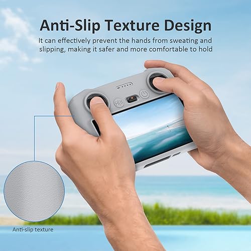 Miniatura 7 de Writiany - Funda protectora de silicona DJI RC, funda protectora para DJI Mini 3  Mini 3 ProDJI Mavic 3 Classic Accesorios (gris)
