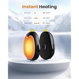 Gaiatop Magnetic Hand Warmers Rechargeable 2 Pack, 3 Settings Cute Pocket Penguin, Fast Hot Hands Reusable Portable Electric Heater for Camping Hunting Golf, Stocking Stuffers Gifts for Women Men