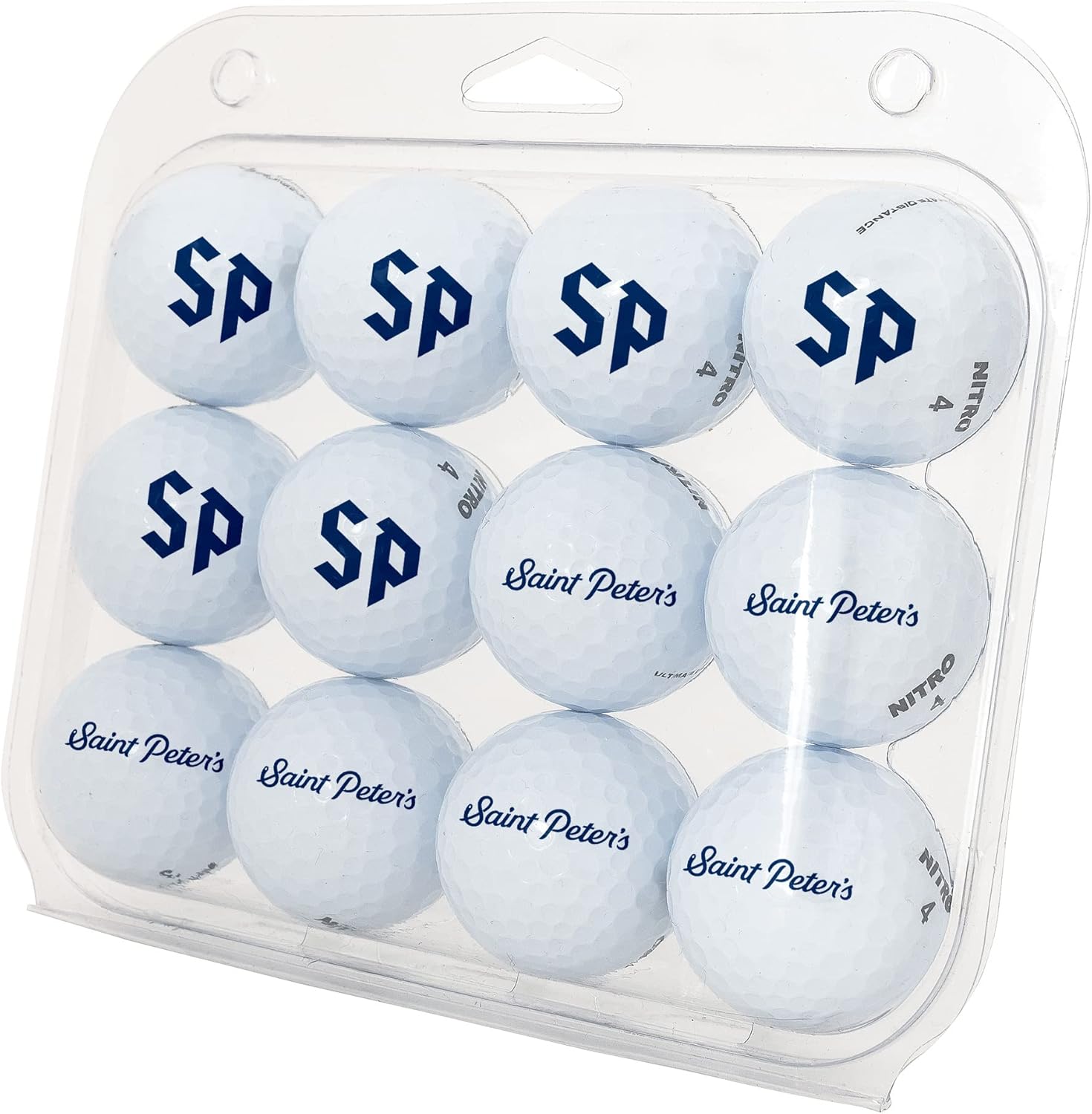 Desert Cactus Saint Peter's University Golf Balls 12 Pack – SPU Peacocks Full Color Dozen – Officially Licensed Sport Team Accessory