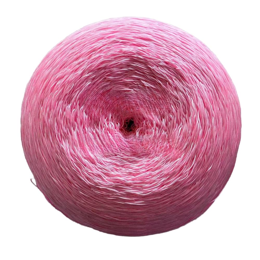 Blausky 20 cm x 10 m Wide Tassel Fringe Trim Dance Fringe Cut Fringe Silky Fringe Ribbon Decorative Ribbon Fringe Trim Ribbons for Sewing, for Latin Dress Lingerie Curtains, Peach Red