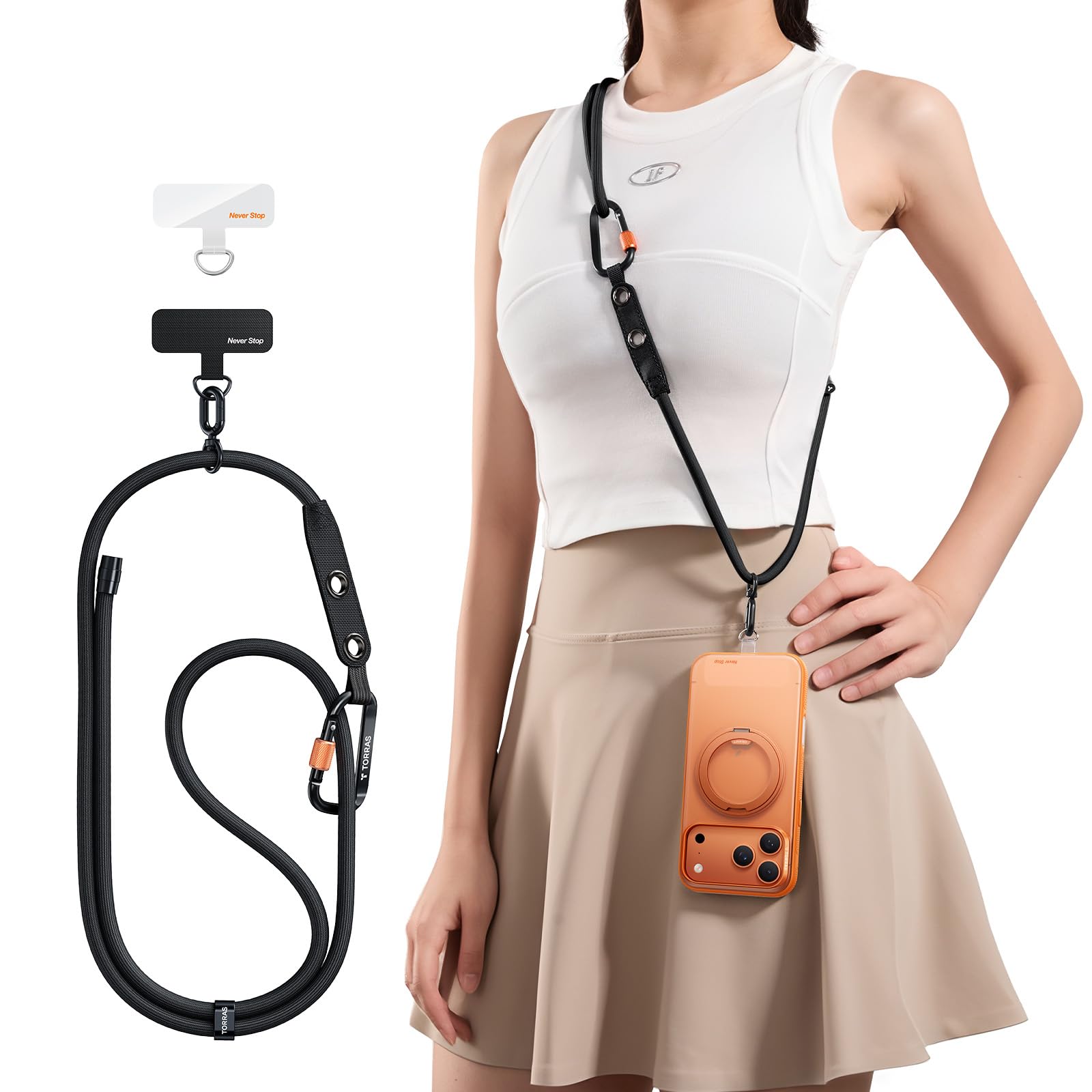 prasthana × iolom SMARTPHONE STRAP Crossbody Strap Band Magnetic Phone Lanyard for iPhone 17 | 17 Pro