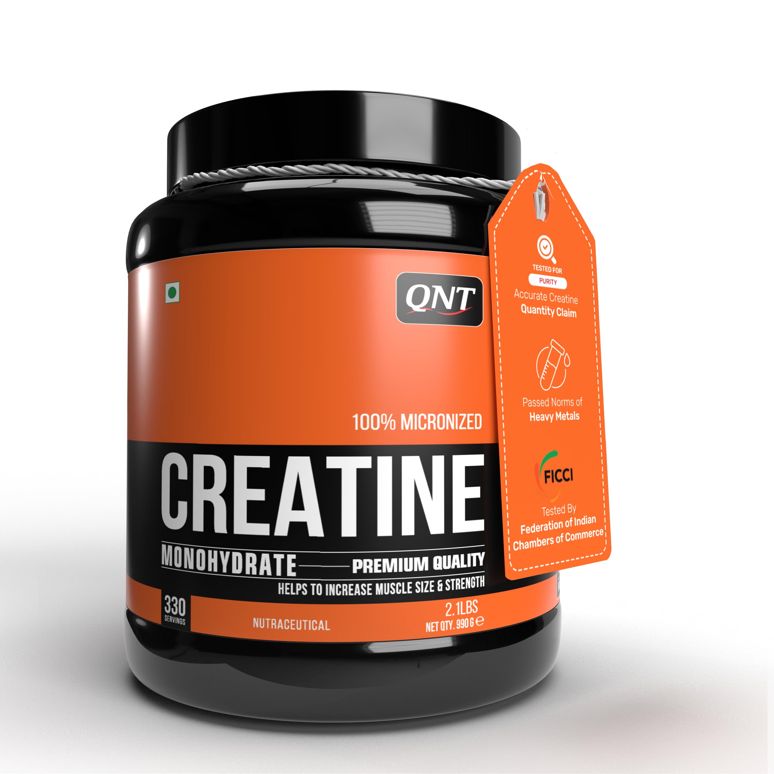 QNT Creatine Monohydrate | 250g | 83 Servings | 100% Pure & Micronized Powder | FSSAI-Tested | Enhanced Performance & Muscle Growth — Amazon image 9