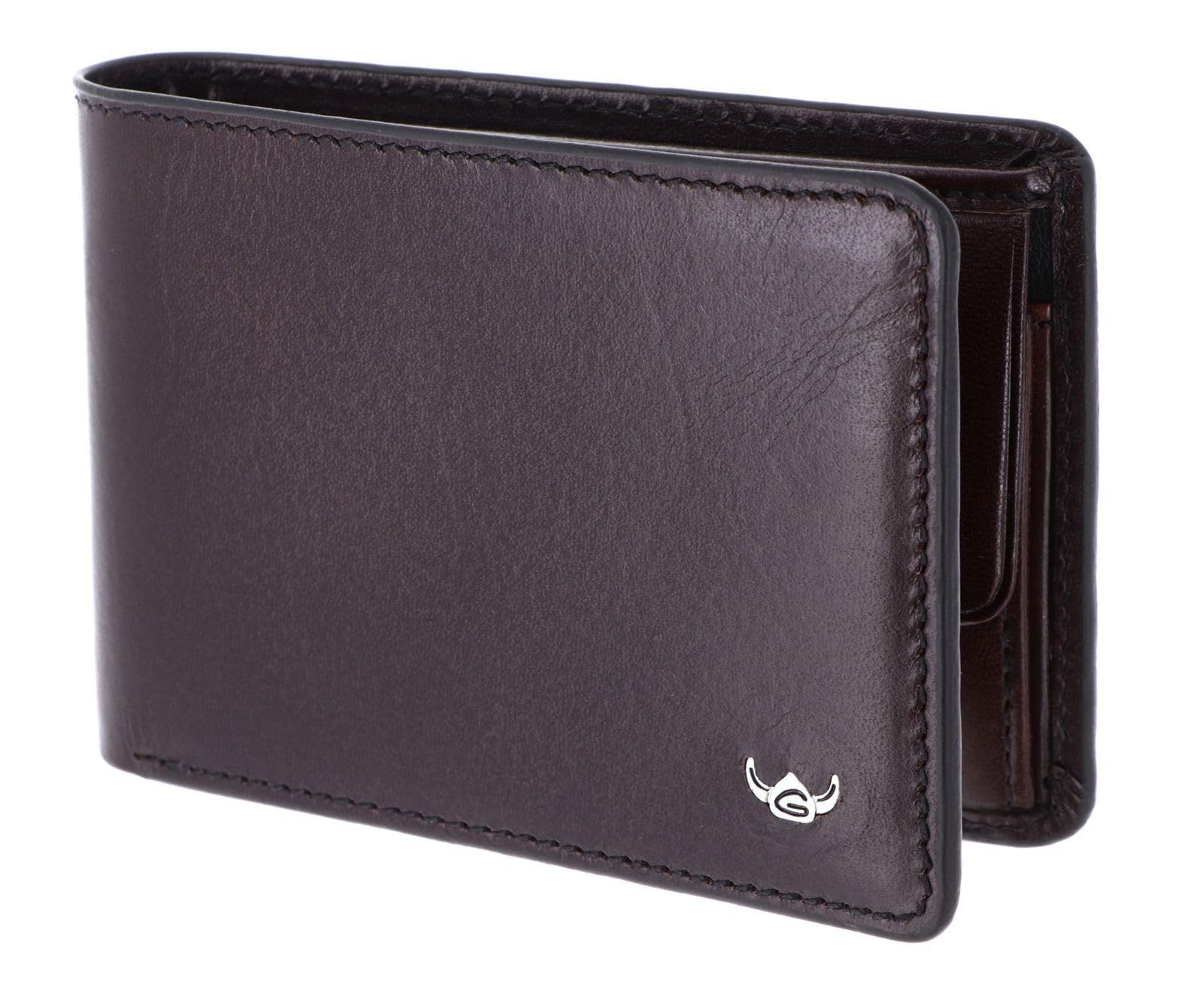 Golden Head Colorado RFID Protect Petite Billfold Coin Wallet, bordowy, Einheitsgröße, Ponadczasowy i elegancki