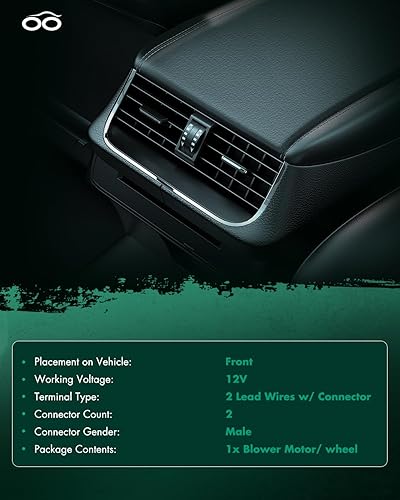 Vista 218 de SCITOO 700188 Reemplazo del motor del ventilador HVAC con jaula de ventilador para Toyota Tacoma 2005-2015, reemplazo OE - 87103-04043, 87103-04044