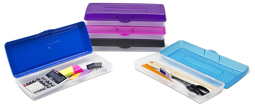 Amazon.com: Storex Stretch Pencil Box, 5.6 x 13.4 x 2.52