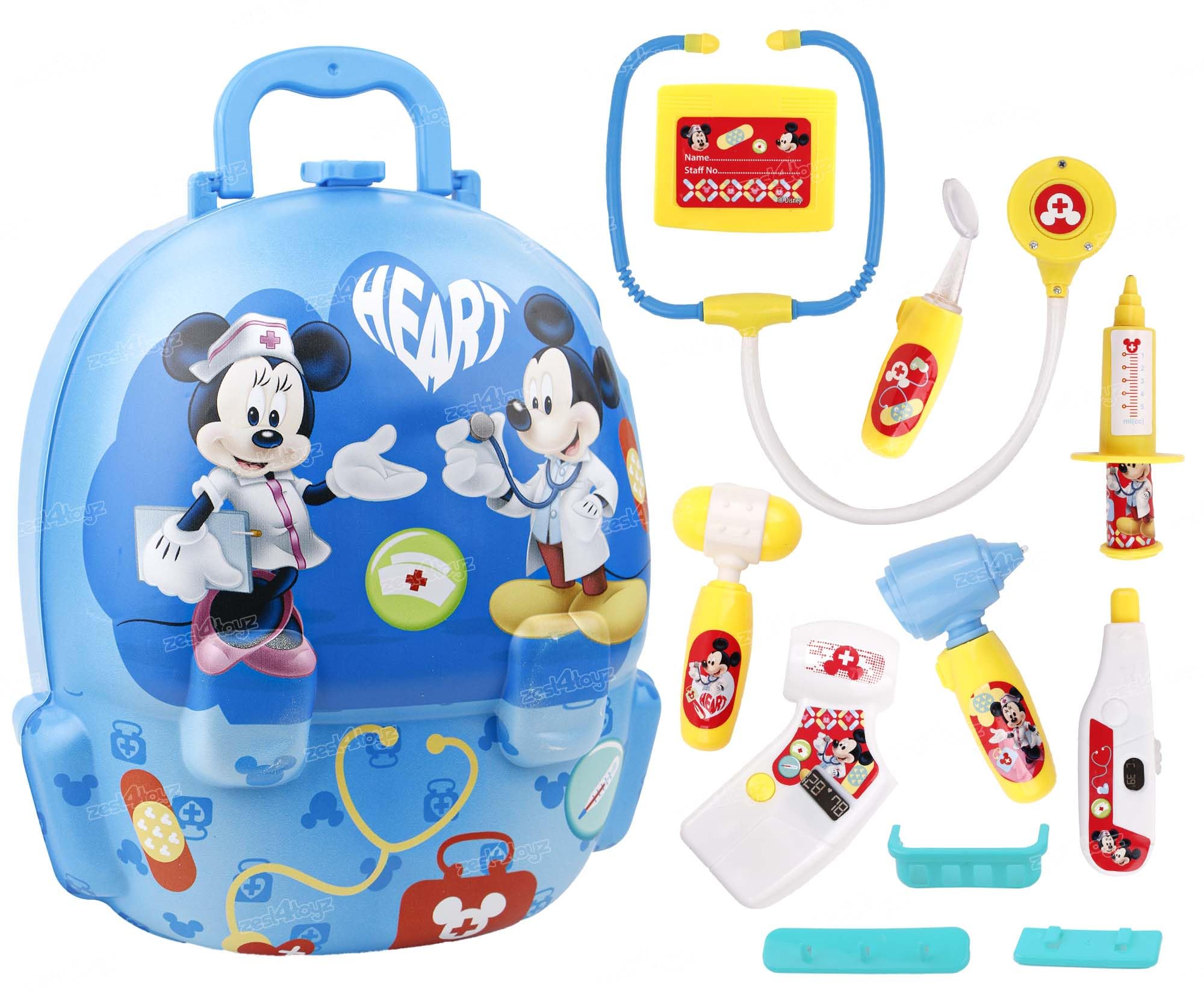 Zest 4 Toyz 2 in 1 Doctor Kit for Kids Convertible Suitcase Portable Pretend Roleplay Set Battery Operated Toys with Light and Sound Effects for Boys and Girls Blue (Pack of 1) (B0DBZWKPW8) Amazon Price History, Amazon Price Tracker