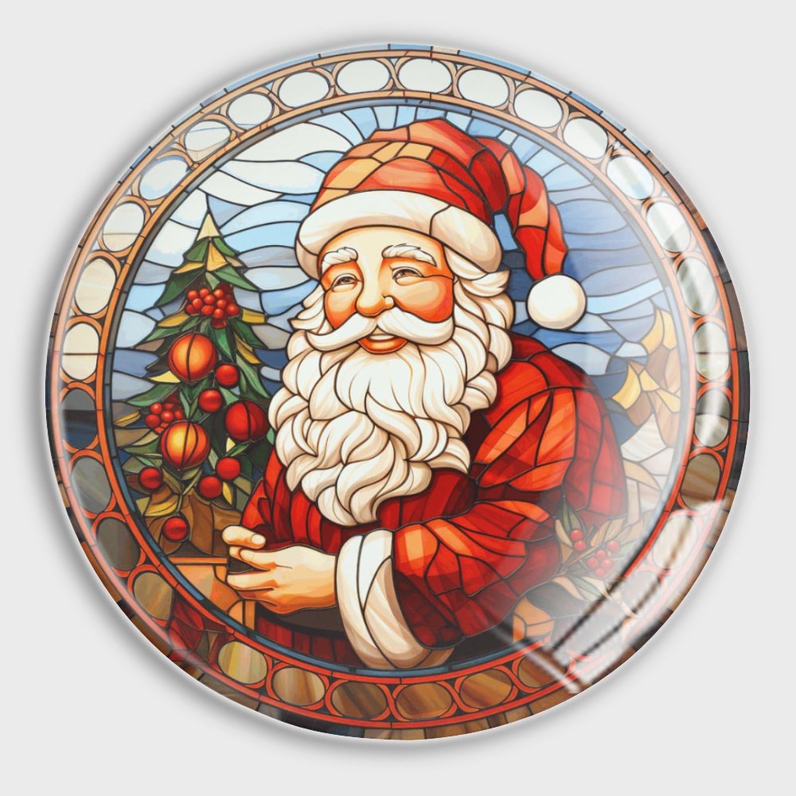 Magneti da frigorifero a forma di Babbo Natale per lavagna bianca asiatica cinese in vetro piccoli magneti colorati adesivi per frigorifero per armadi da ufficio lavagne bianche 4 pezzi
