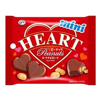 Amazon | 不二家 ハートチョコレート（ピーナッツ）ミニMP