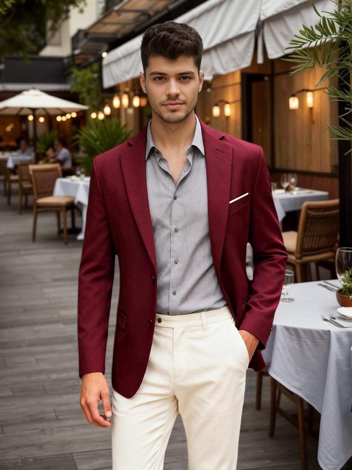 Blazer for Men Sport Coat, Men's Lightweight Jackets Mens Casual Blazer Suit Jacket for Men Business Daily Dress