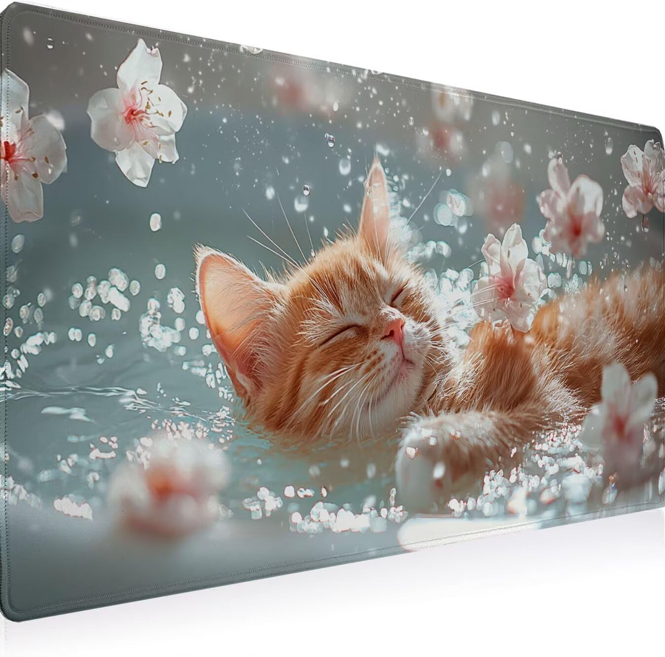 Podkładka pod mysz, podkładka pod mysz XXL 1200 x 600 mm podkładka pod mysz dla graczy, wodoodporna gumowa podstawa, duża podkładka pod mysz do gier na biurko szyte krawędzie wodoodporna