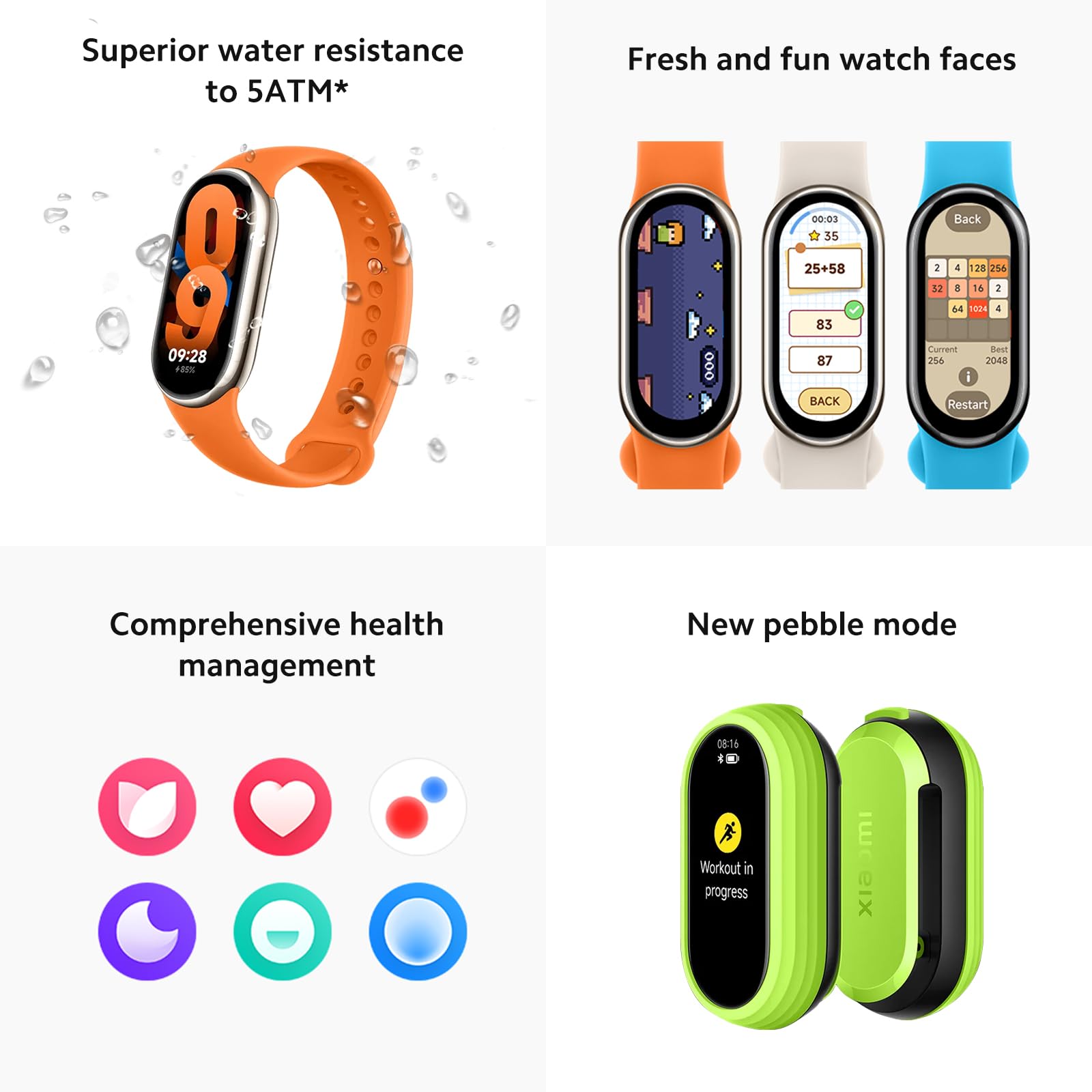 xiaomi mi band 8 versão global (ouro) | Amazon.com.br