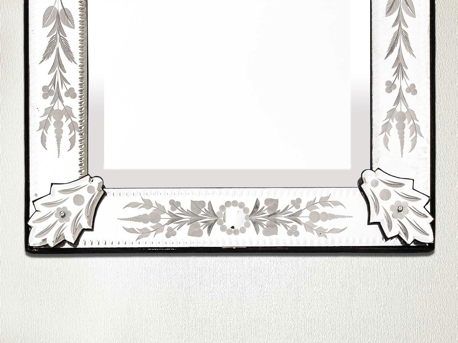 Indian Shelf 1 Piece Vocalforlocal Handmade Multicolor Glass Vintage Venetian Mirror