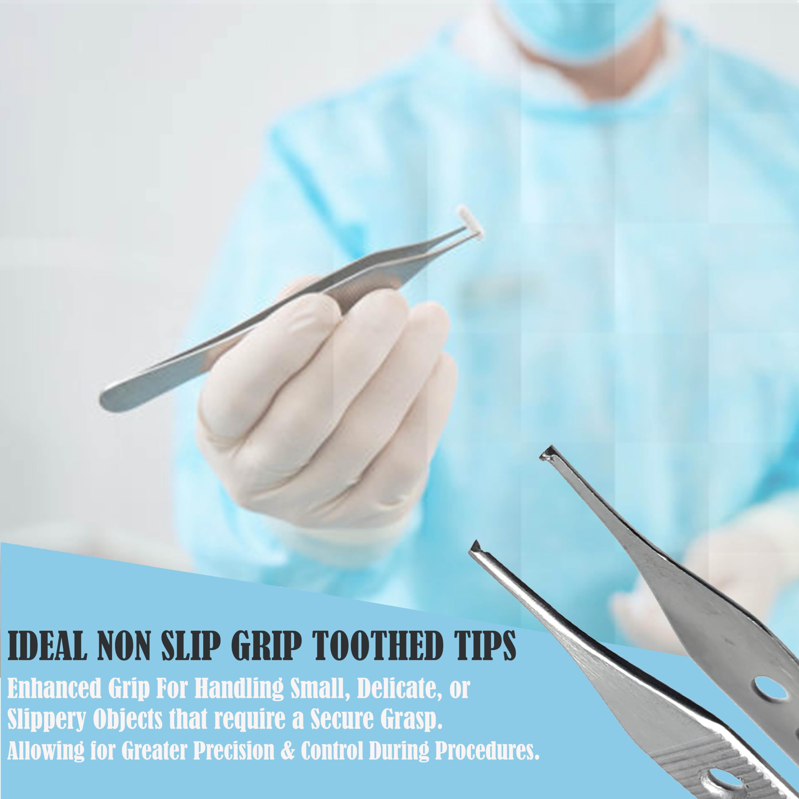 O.R. Grade Rochester Pean Forceps, 9 in., Straight, Stainless Steel