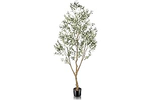8 Foot Olive Tree Artificial - Captivating Realism for Modern Ambiance