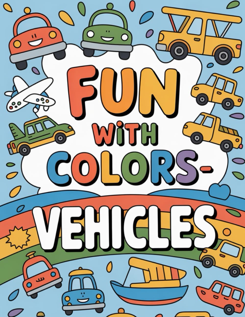 Amazing Vehicles Coloring Book for Kids