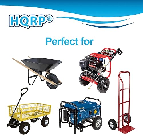 Miniatura 5 de HQRP Paquete de 2 tubos interiores de neumáticos de 4.103.50-4 pulgadas para camiones de mano, carros, carretillas, cortacésped, remolques, carros,