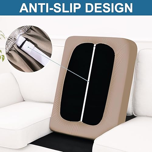 Miniatura 201 de Smiry Fundas de cojín de sofá con estampado, fundas de sofá elásticas y suaves para sofá, funda de sofá antideslizante lavable protector de muebles