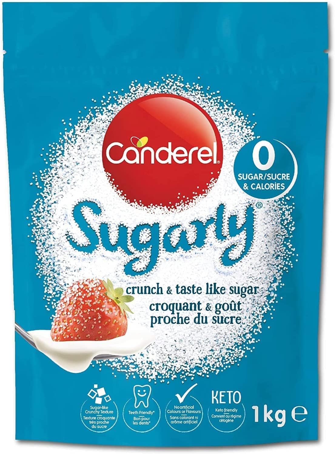 Canderel Sugarly Sweetener 1kg – Zero Calorie, Keto Friendly Sugar Alternative Value Pack – Equivalent to 2kg