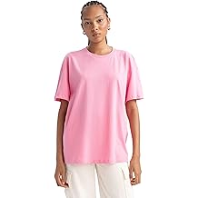 Oversize Wide Molded Bicycle Collar Short Sleeve T-Shirt