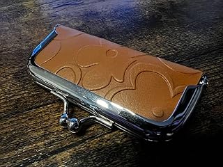 花柄エンボス 本革レザー 印鑑ケース