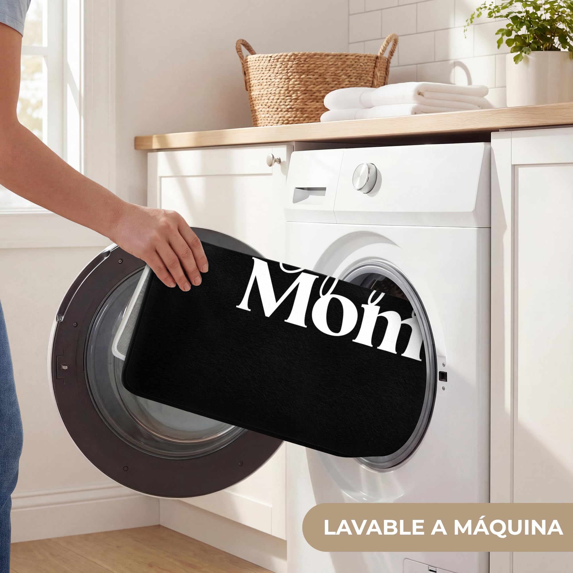 Alfombra Baño Rectangular 90x60 cm Decoracion Bathroom Mat Non Slip Shower Lavable Antideslizante Alfombrilla Tapete Banheiro Citas - Disfruta de tu Momento - Proverbio - Negro