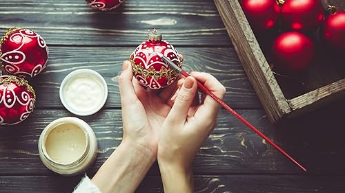 Miniatura 7 de WA Portman - Juego de 38 pinceles de pintura acrílica profesional con 5 cuchillos de paleta, pinceles acrílicos versátiles, acuarela, gouache y óleo