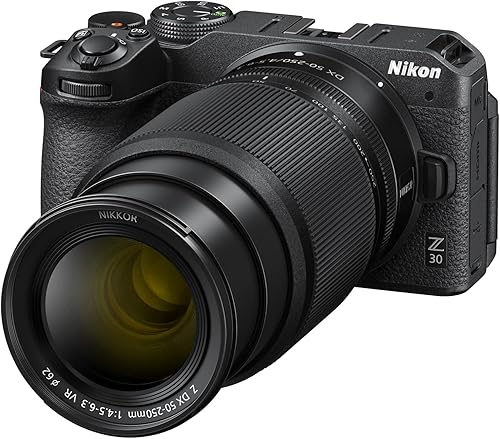 Miniatura 4 de Nikon Cámara sin espejo Z30 con kit de 2 lentes NIKKOR Z DX 0.630-1.969 in F3.5-6.3 VR y 1.969-9.843 in F4.5-6.3 VR Bundle 1743 con mochila de