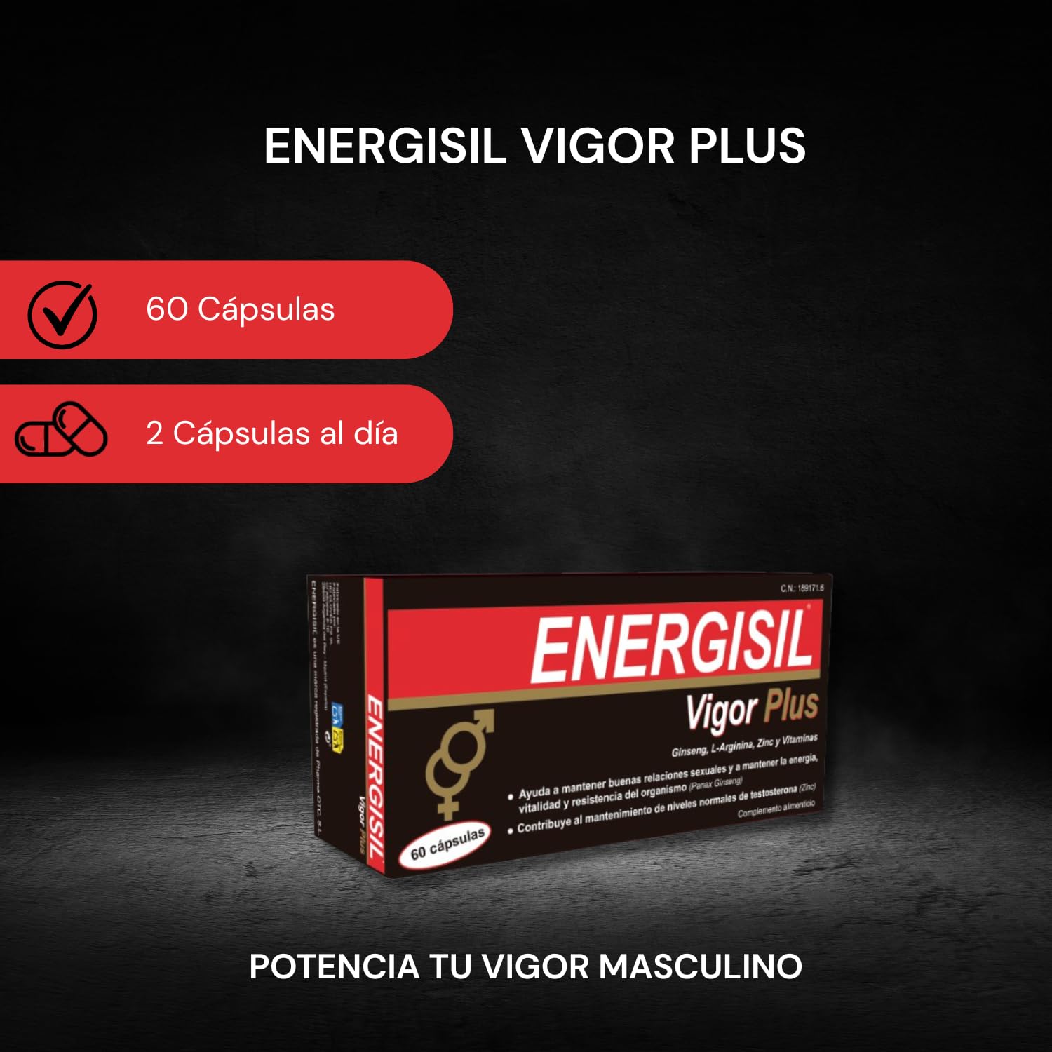 Energisil Vigor Plus - 60 Cápsulas