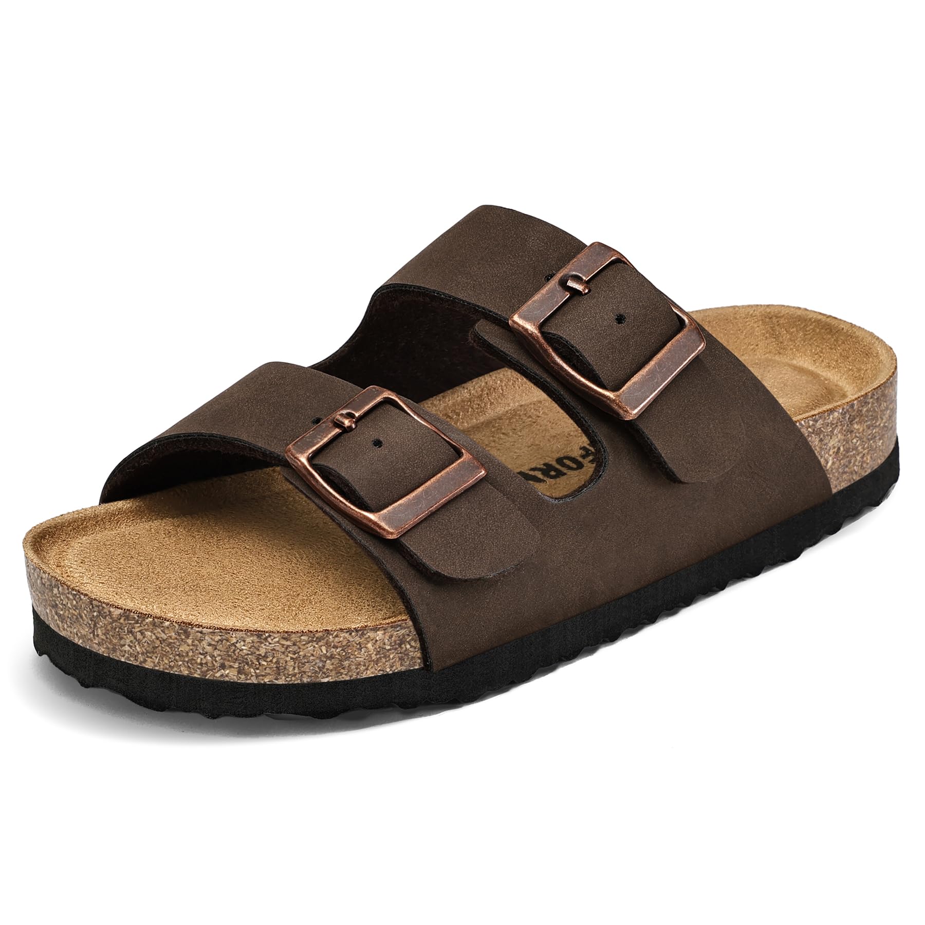 Kid Sandals Boy Girl Cork Footbed Slide with Adjustable Strap