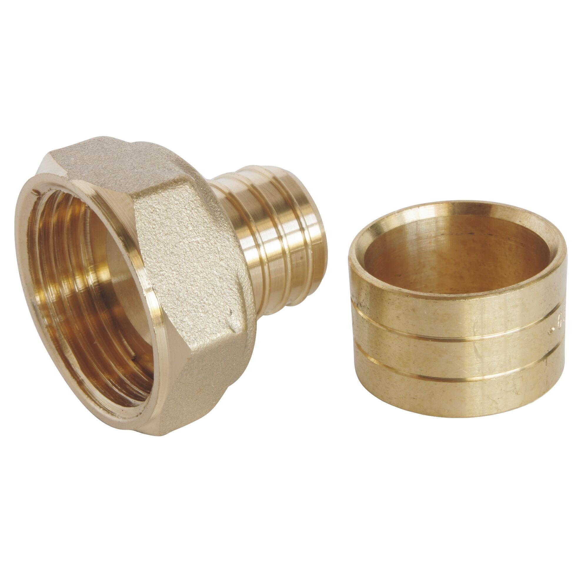 SOMATHERM FOR YOU, Raccord à glissement écrou tournant 20/​27 pour tube PER Ø25 - Montage facile, résistant à la corrosion, norme NF, pression max 10 bars, température 5°C à 90°C