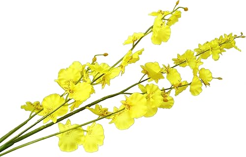 Miniatura 4 de OMUYGDD - Flores artificiales de seda, flores artificiales a granel, para boda, fiesta, hogar, oficina, decoración, no incluye jarrón