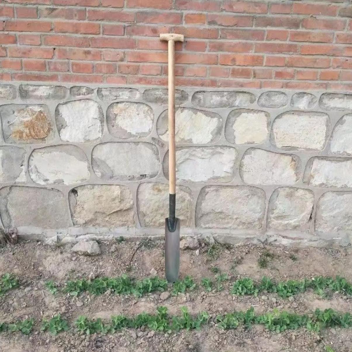 Gartenpflanzspaten aus Stahl für Pflanzen und Blumen, Silber