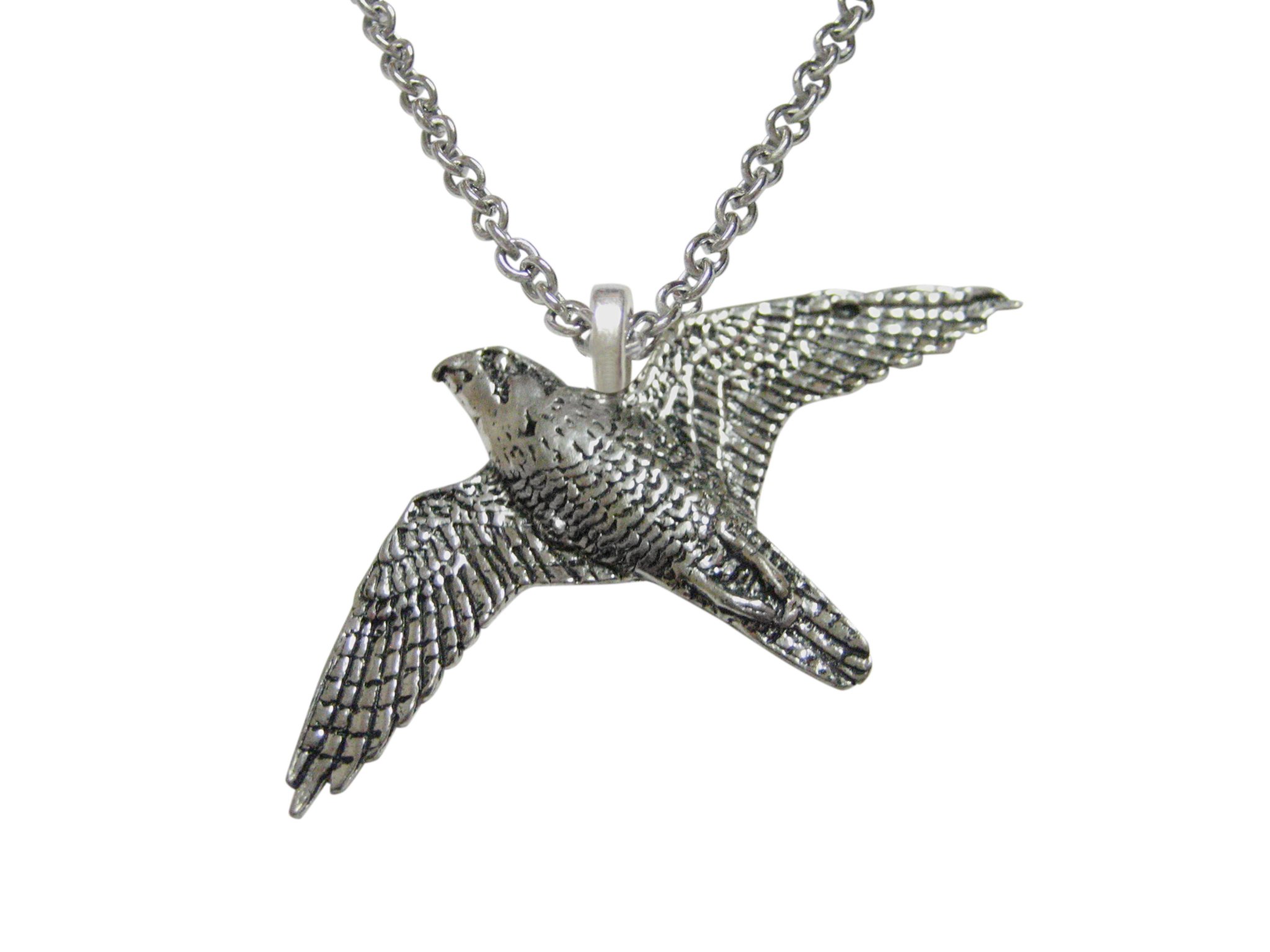 Kiola Designs Peregrine Falcon Bird Pendant Necklace