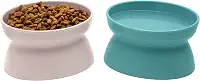 Kitty City Tigela de comida elevada para gatos, alimentador para animais de estimação sem estresse