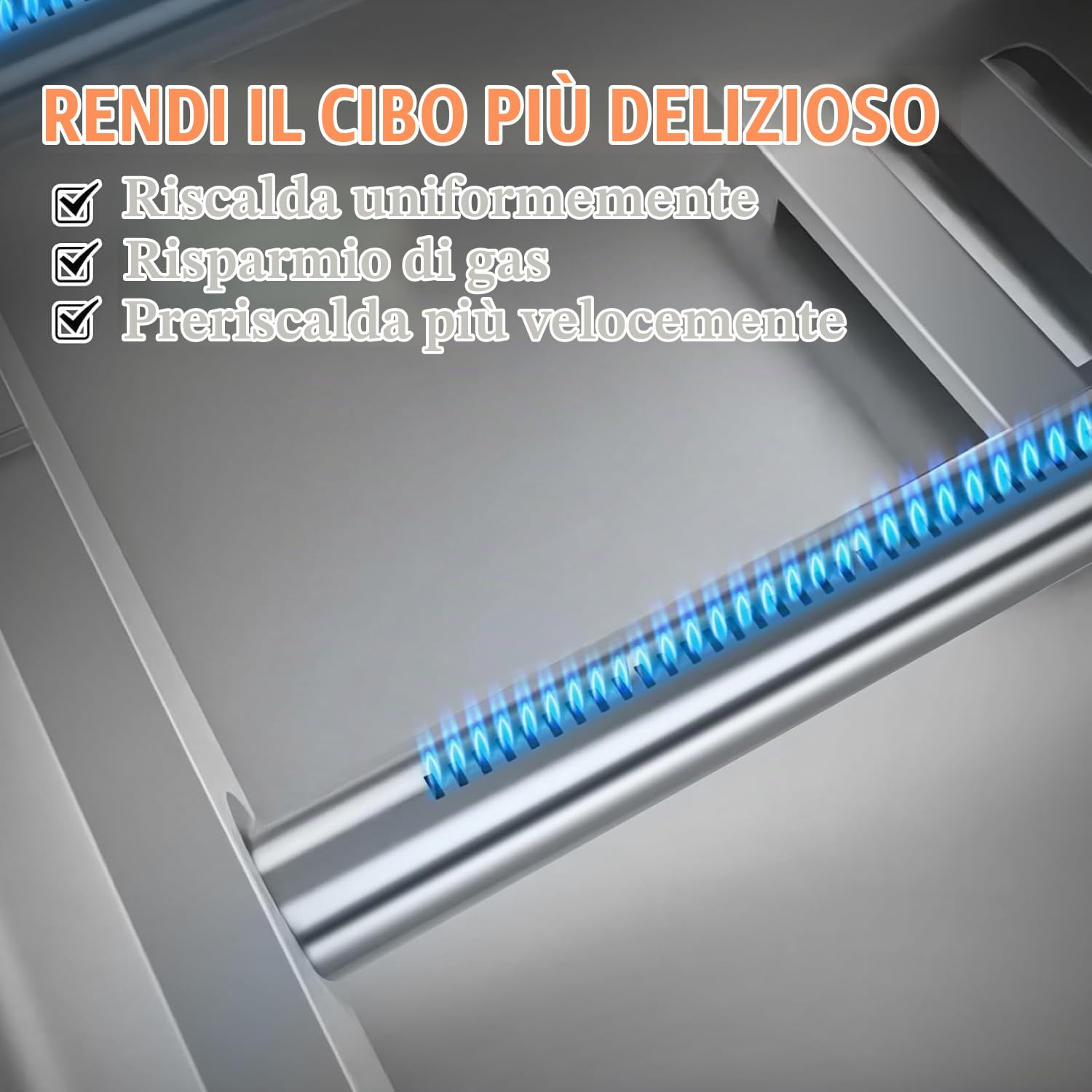 Denmay 69785 45.7 CM Bruciatore a Gas Barbecue Ricambi per Weber Spirit 200 Spirit E210 S210 E220 S220 BBQ Bruciatori per Weber 46100001 46110001, 46113101, 47100001 (con Manopola Frontale) 69785