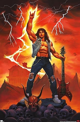 Trends International Netflix Stranger Things: Season 4 - Póster de Rock On Wall de 22.375 x 34 pulgadas, versión premium sin marco