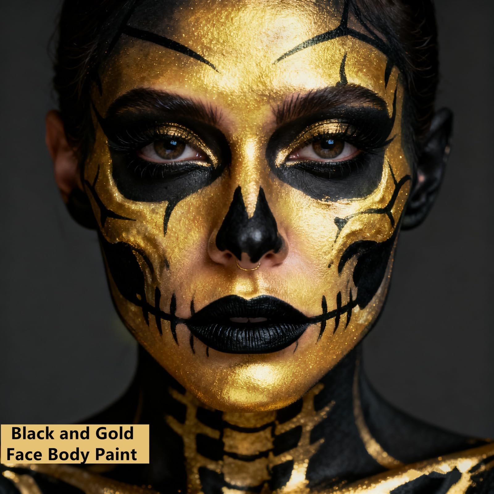 Amazon.com : Go Ho Metallic Gold Face Body Paint Stick,Washable