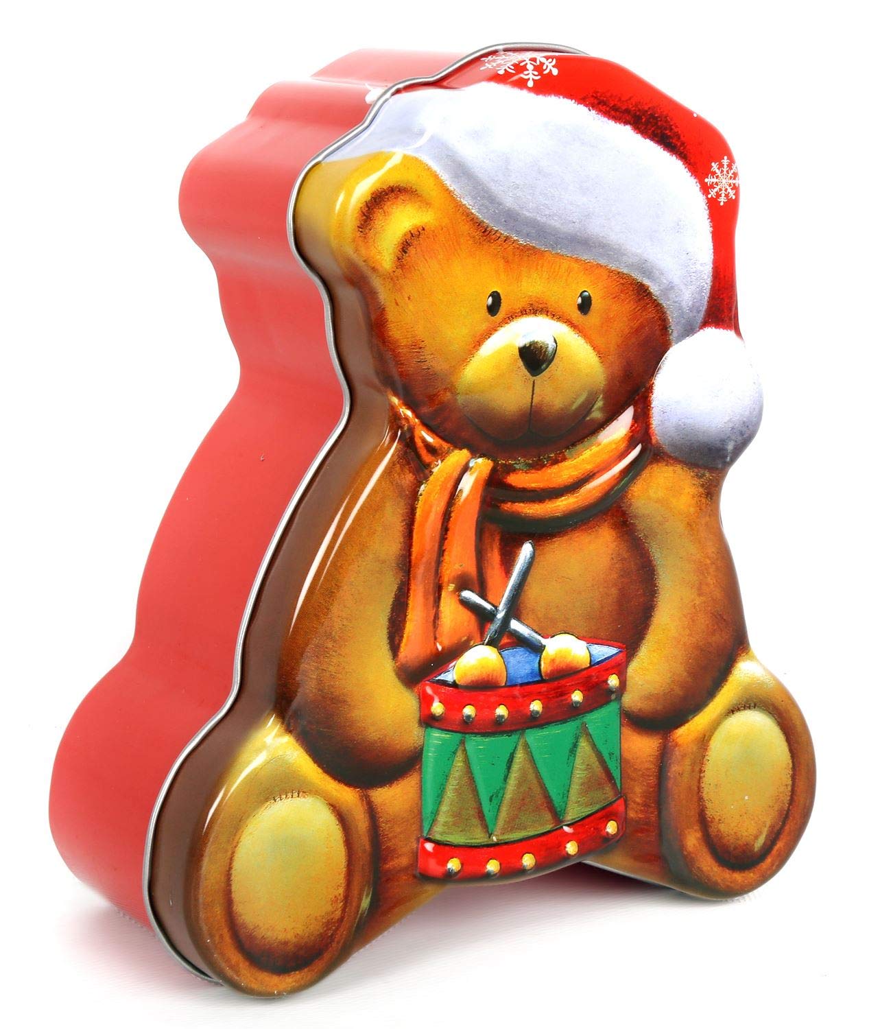 Carousel Home And Gifts Men's Bear Christmas Design Food Storage Biscuit Cookie Gingerbread Mince Pie Tin