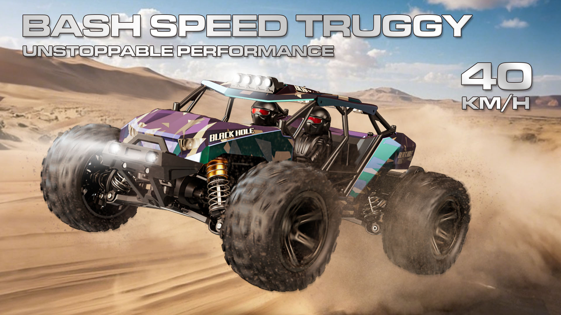 Womaqu Coche teledirigido Adulto 1:14, Camión RC 4x4 Off-Road 40