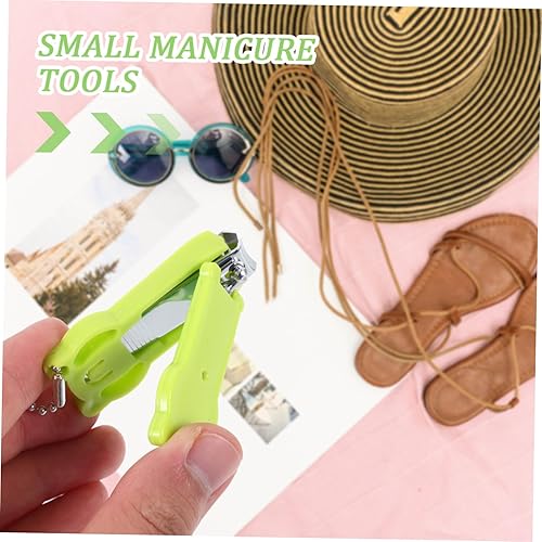 Miniatura 5 de BESPORTBLE Cortauñas portátil de dibujos animados lindo gato panda práctico cortador de uñas para niño niña pequeña herramienta de manicura patrón