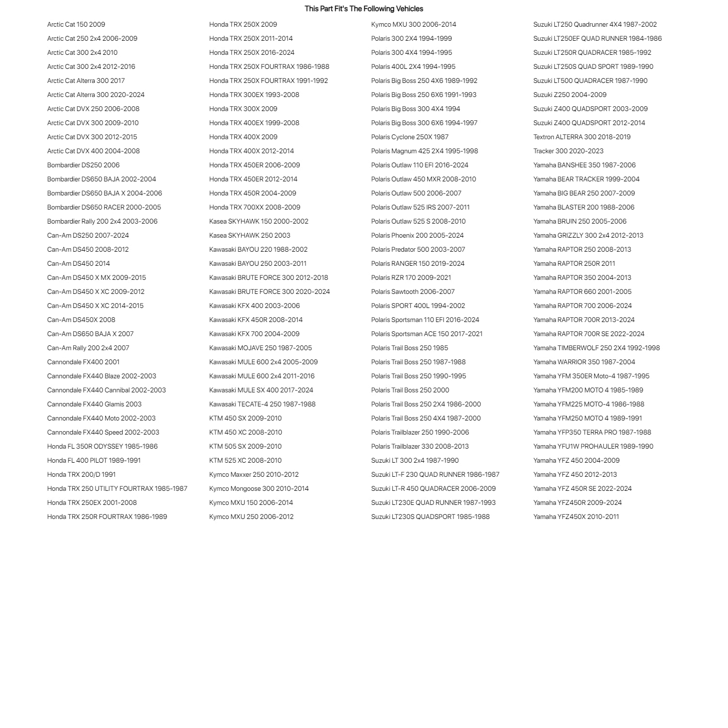 CST Ambush Tire – 22x7-10 For Yamaha ATVs
