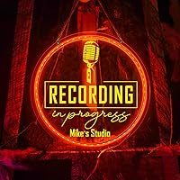 Vista 5 de Letrero personalizado de grabación en progreso, letrero de luz de estudio de grabación, letrero de neón de estudio de grabación, letrero LED