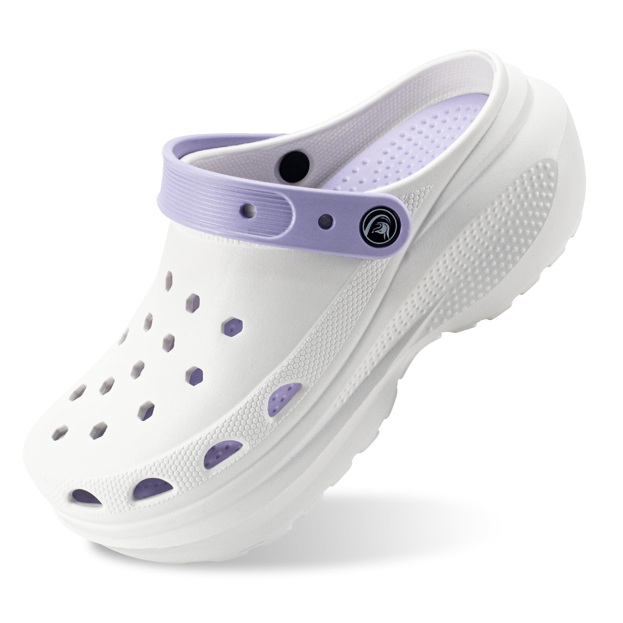 PIMIO Women's Platform Clog, Non-Slip Slip-On Garden Shoes with Arch Support Removable Cushion Footbed Comfortable Beach Outdoor Sandal Slippers for