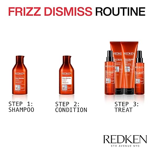 Miniatura 4 de Redken Frizz Dismiss Smooth Force Leave-In Spray  Lightweight Anti Frizz Detangling Lotion  All Day Frizz Control and Smoothness  Sulfate Free