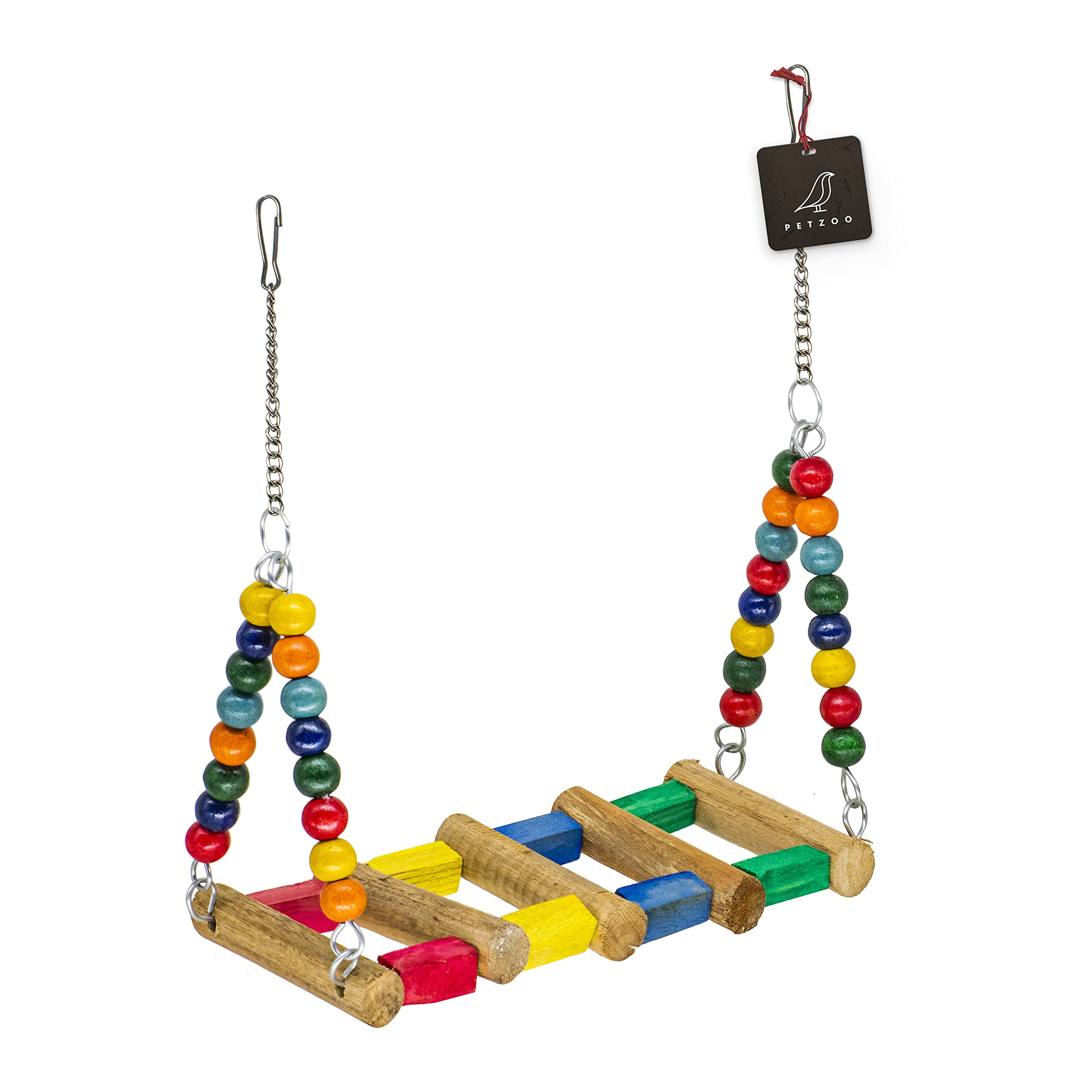 PETZOO Beautiful Bird Swing for Large Birds Toy for Birds, Pet Toy, Parrot, Cage Accessories, Resting Toy & Wooden Training Aid for Bird & Parrots (B09C5Y9V9R) Amazon Price History, Amazon Price Tracker