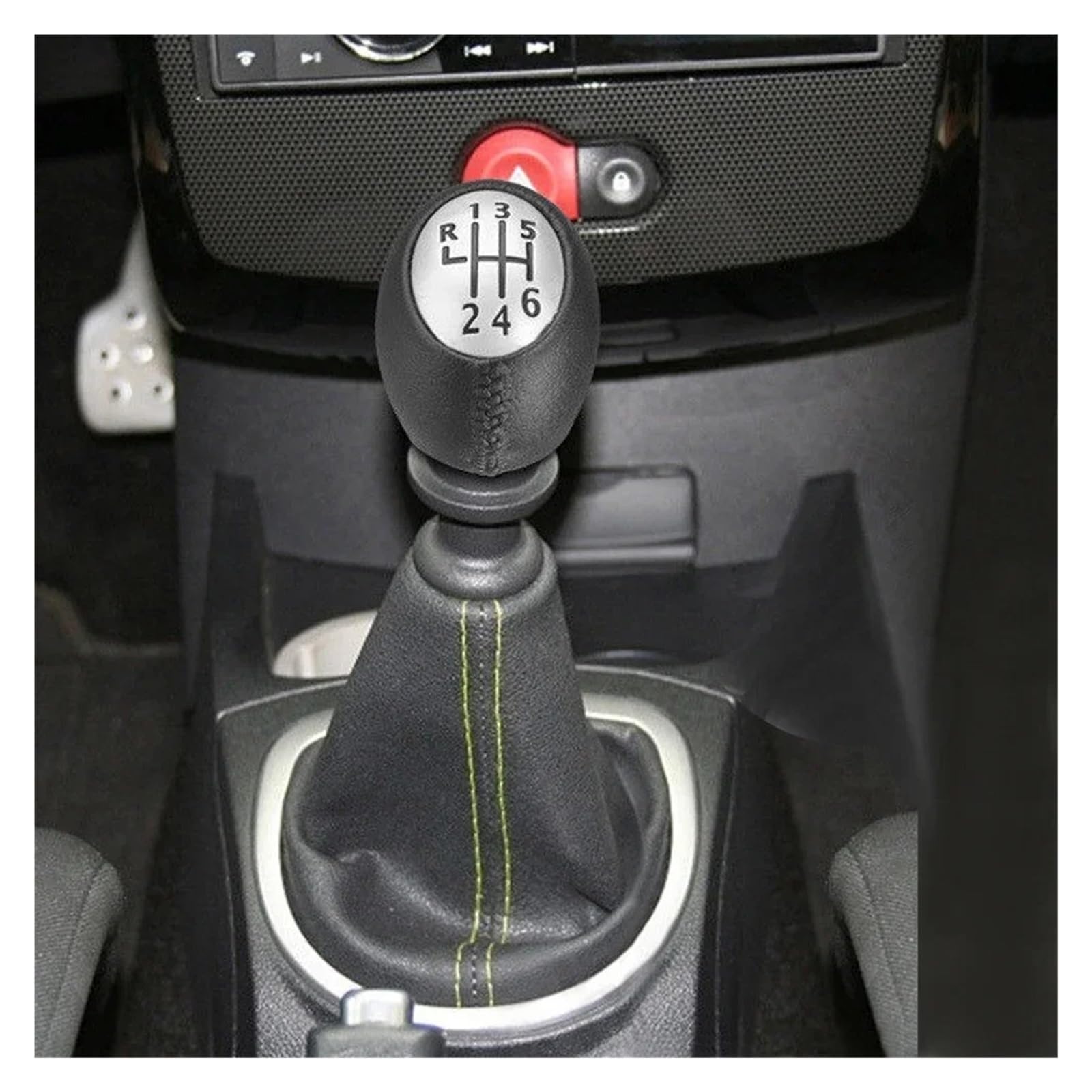Tête D'engrenage De Voiture pour Megane pour Scenic pour Vauxhall pour Opel Pommeau De Levier De Vitesse À 6 Vitesses Boule De Poignée Pommeau De Levier