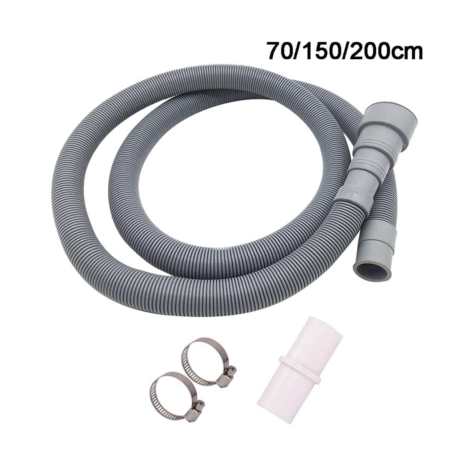 1,5/2/3/4M PVC lavadora lavavajillas drenaje manguera de residuos tubo de extensión con soporte conjunto lavadora Ablaufschlauch(4m)