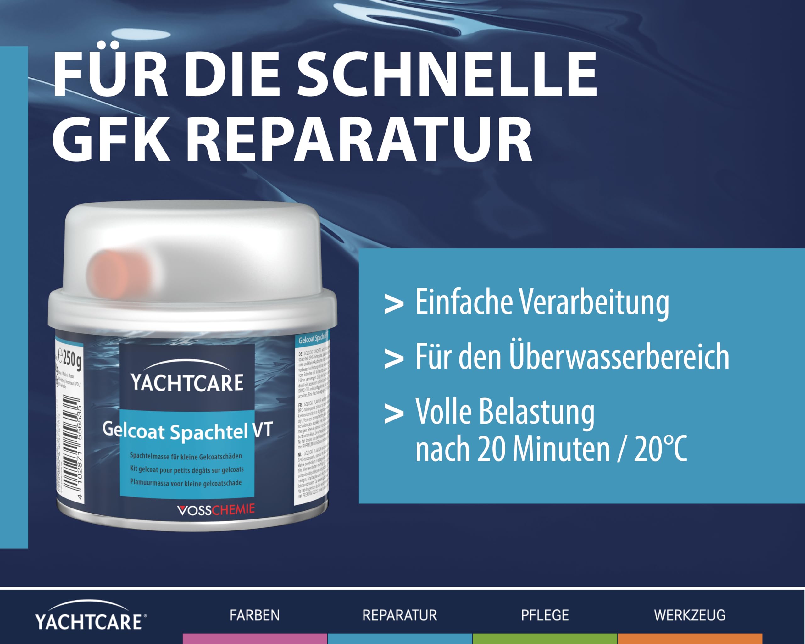 Yacht Care YP-21 Gel Coat Espátula VT