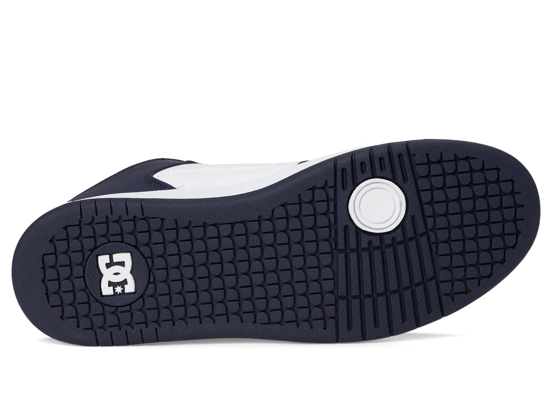 DC Men's Manteca 4 HI Skate Shoe, White/Navy, 9.5